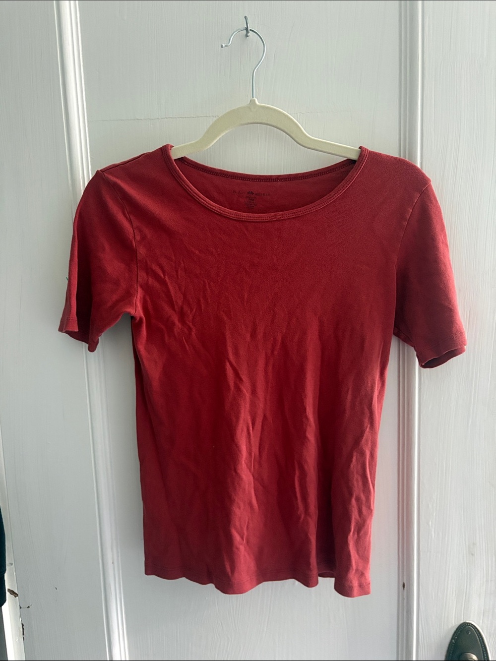 Brandy Melville maroon Short Sleeve Scoop Neck Tee